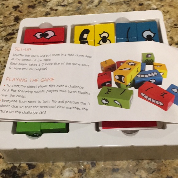 Expression Puzzle Building Blocks Preschool puzzle Game Like NEW 2-4 players 3+ - Picture 11 of 12